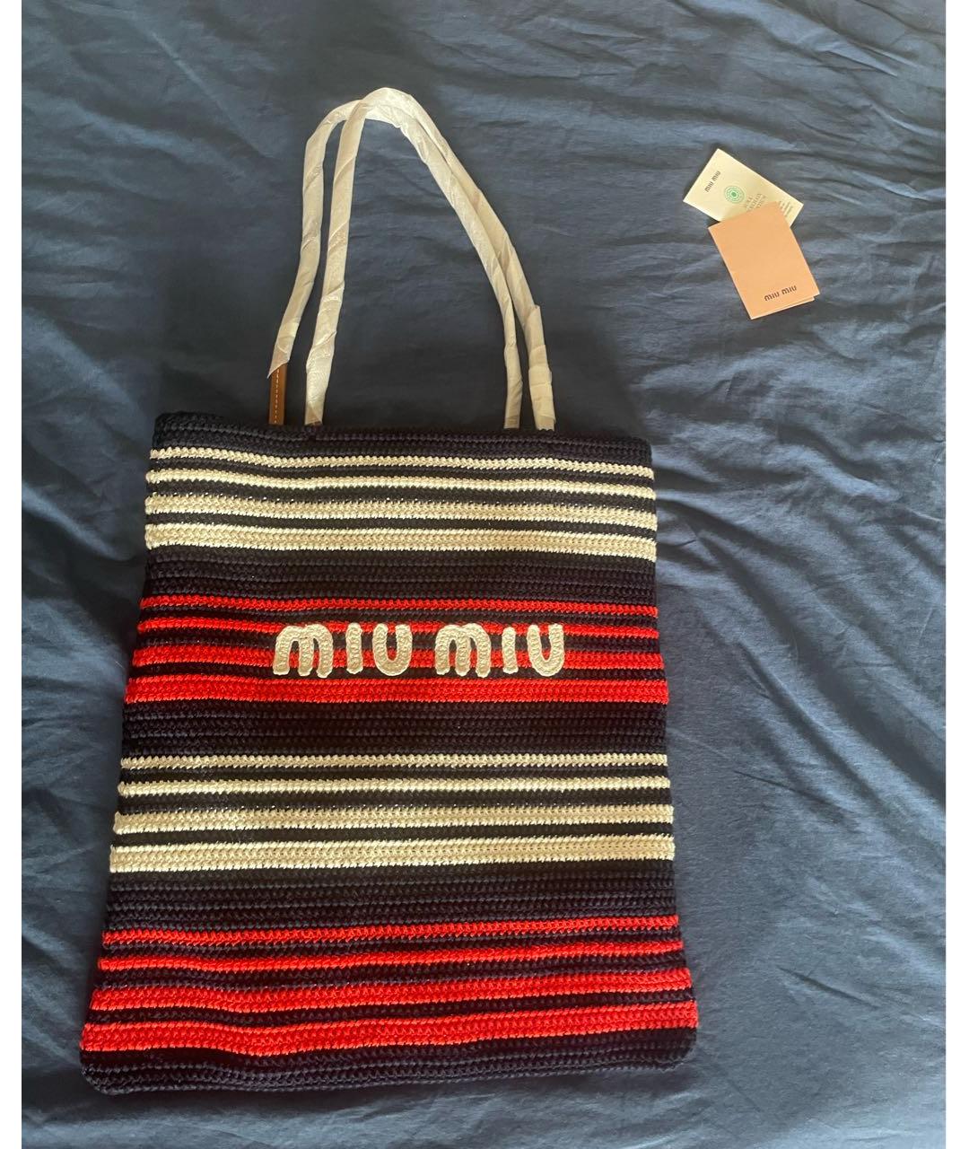 MIU MIU Твиловая сумка тоут, фото 2