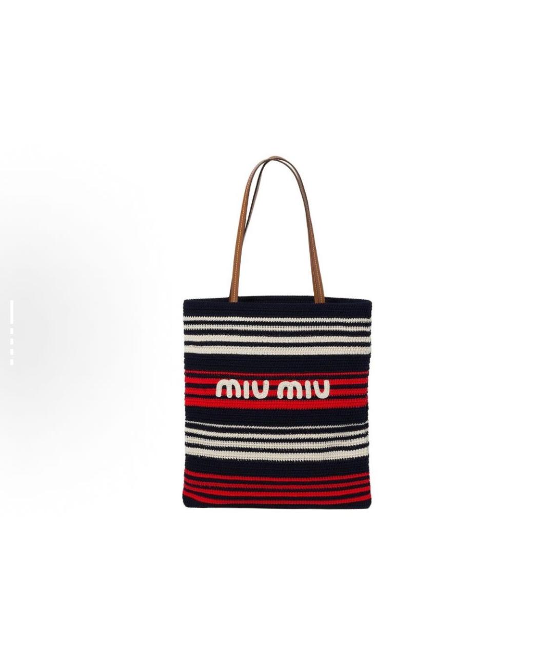 MIU MIU Твиловая сумка тоут, фото 9