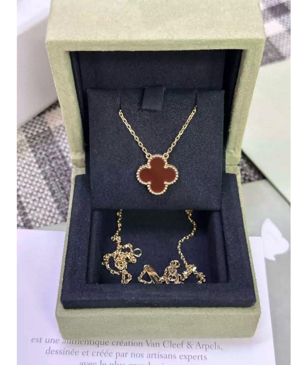VAN CLEEF & ARPELS Красная подвеска из желтого золота, фото 2