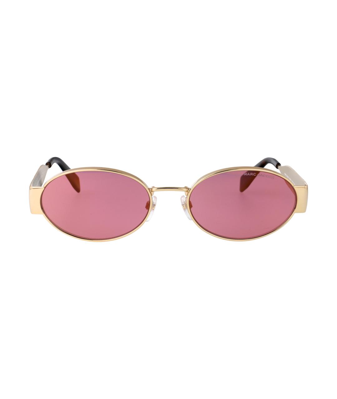 MARC JACOBS Золотые металлические солнцезащитные очки, фото 1