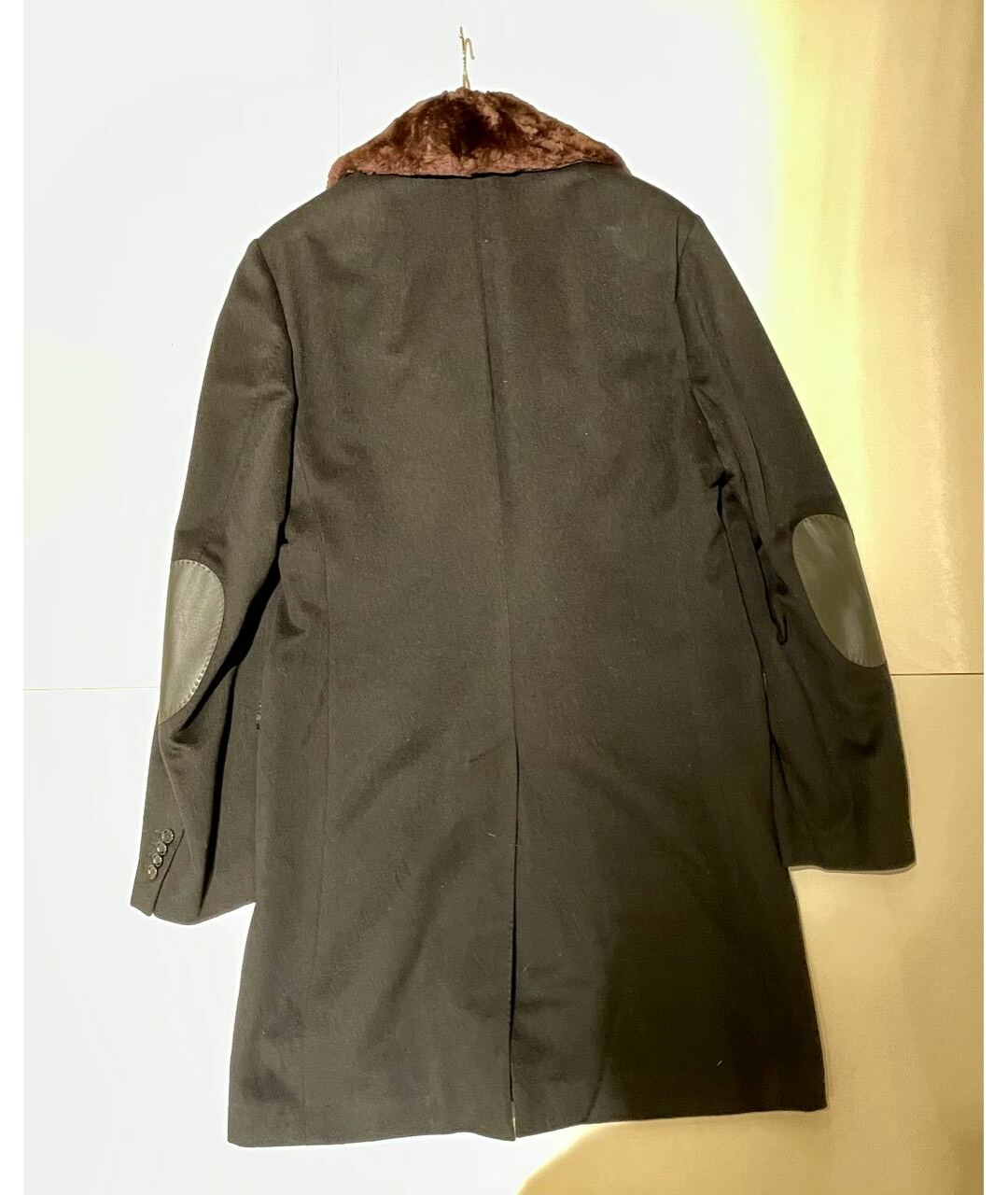 UOMO COLLEZIONI Черное кашемировое пальто, фото 2