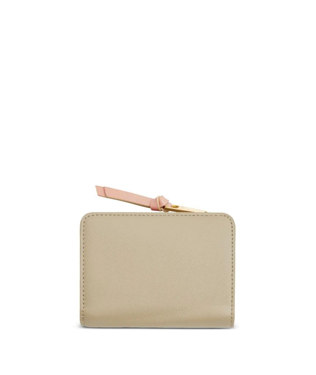 MARC JACOBS Бежевый кожаный кошелек, фото 1