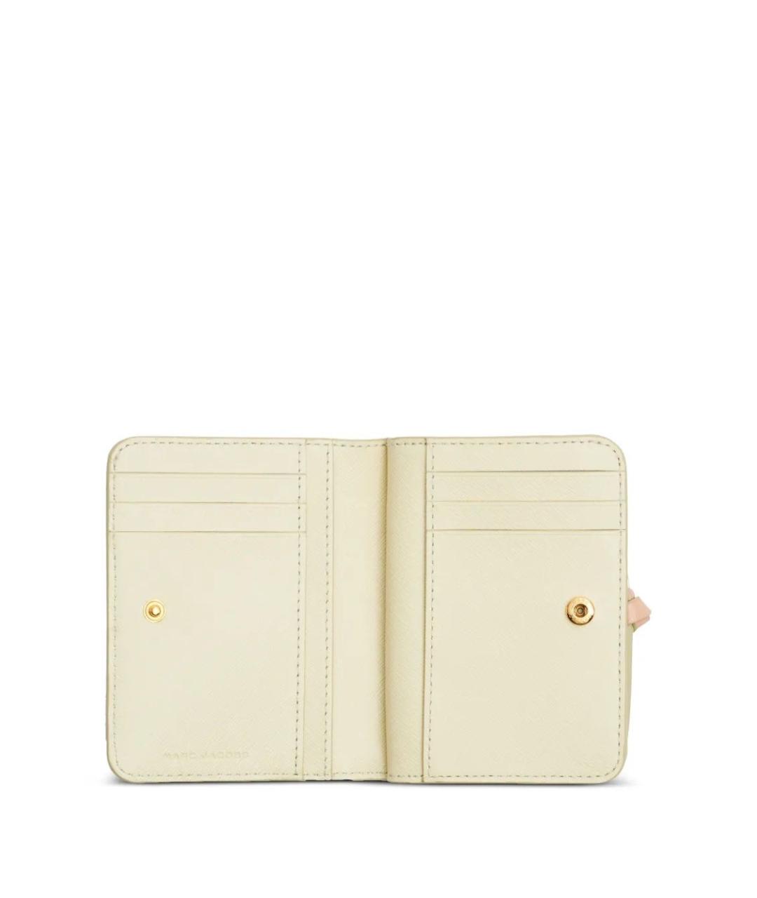 MARC JACOBS Бежевый кожаный кошелек, фото 2