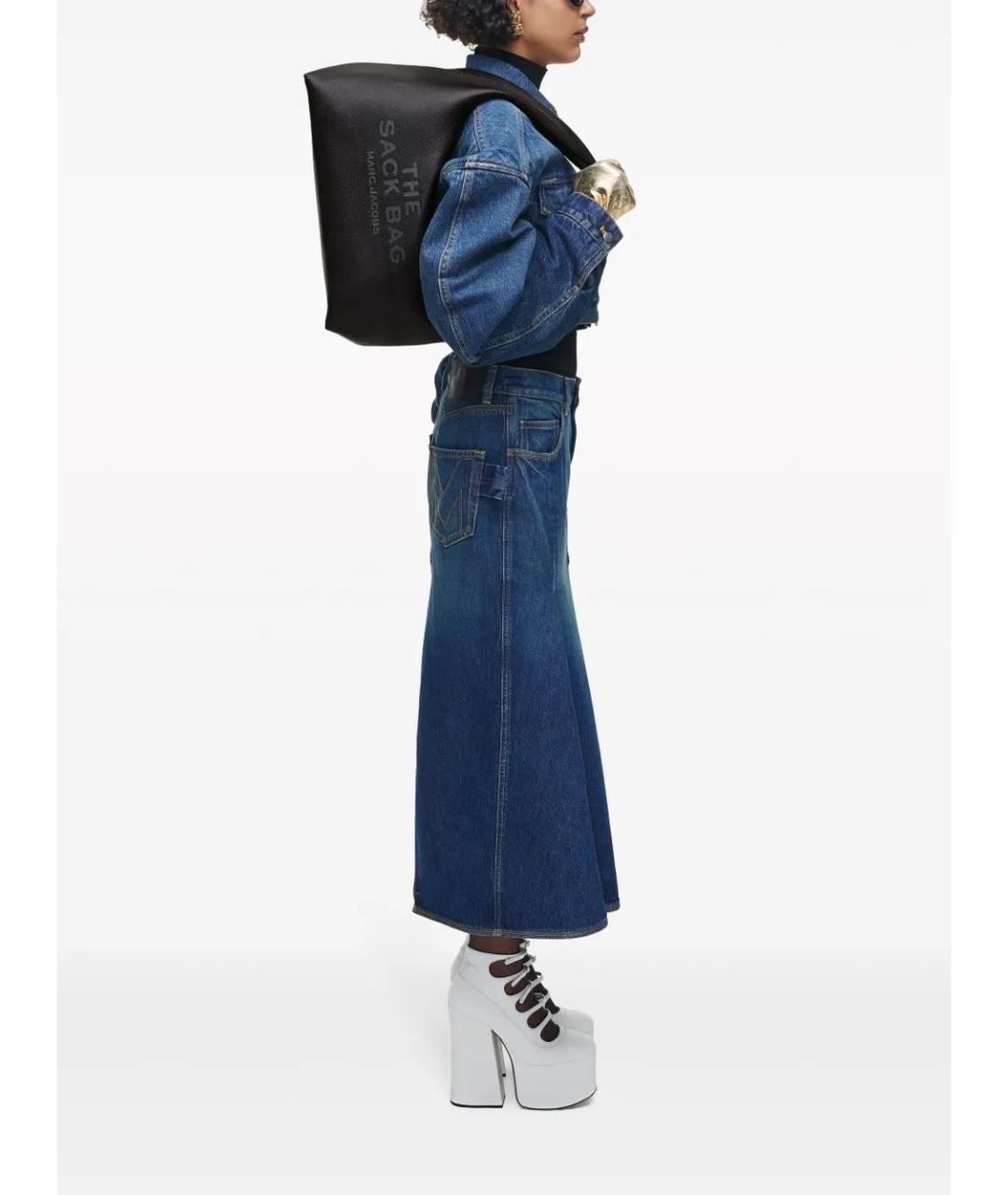 MARC JACOBS Черная кожаная сумка через плечо, фото 3