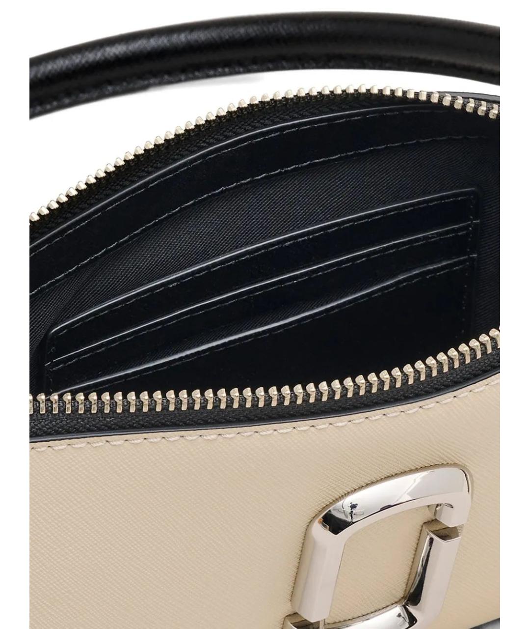 MARC JACOBS Бежевая кожаная сумка с короткими ручками, фото 4