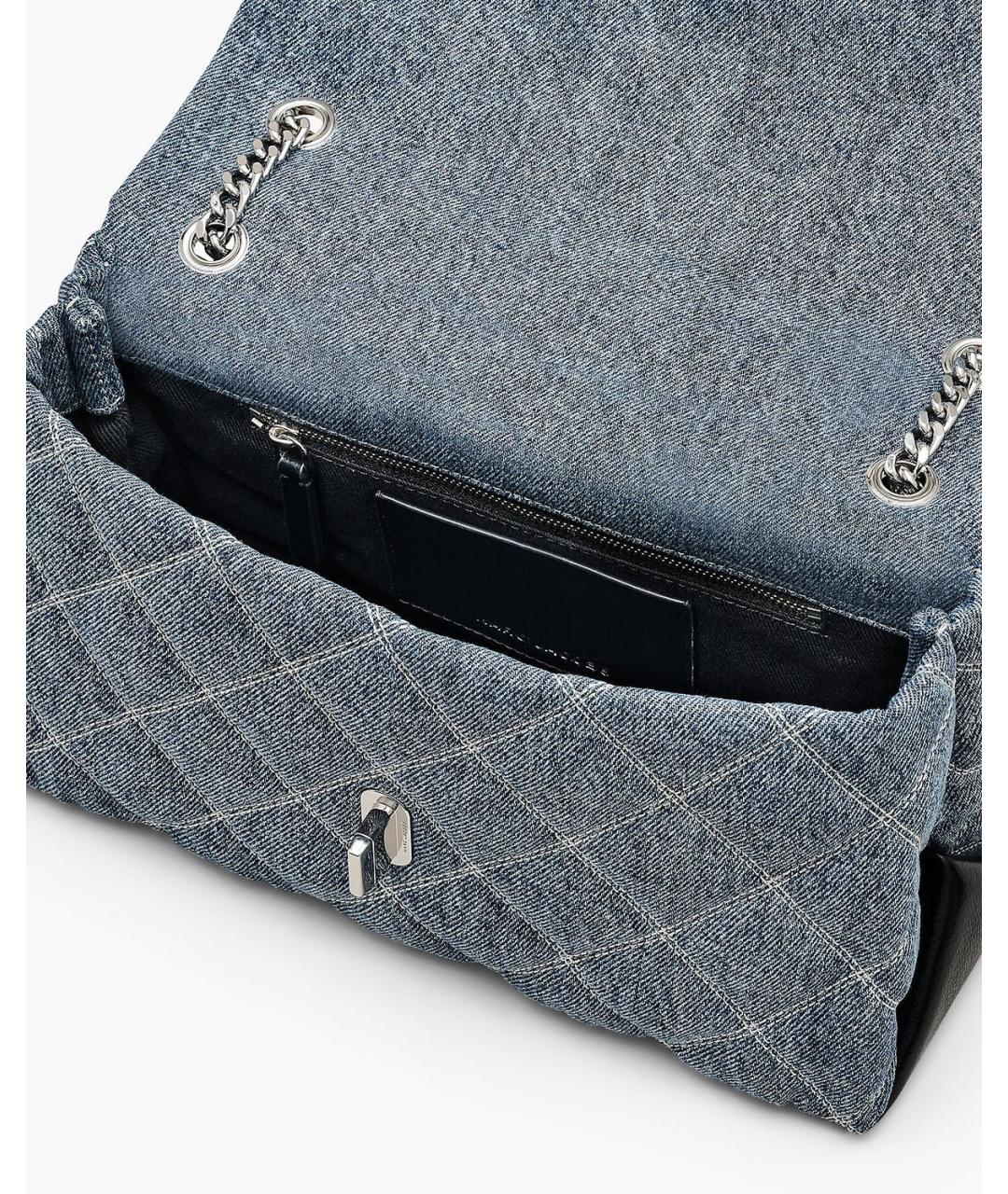 MARC JACOBS Синяя хлопковая сумка с короткими ручками, фото 3