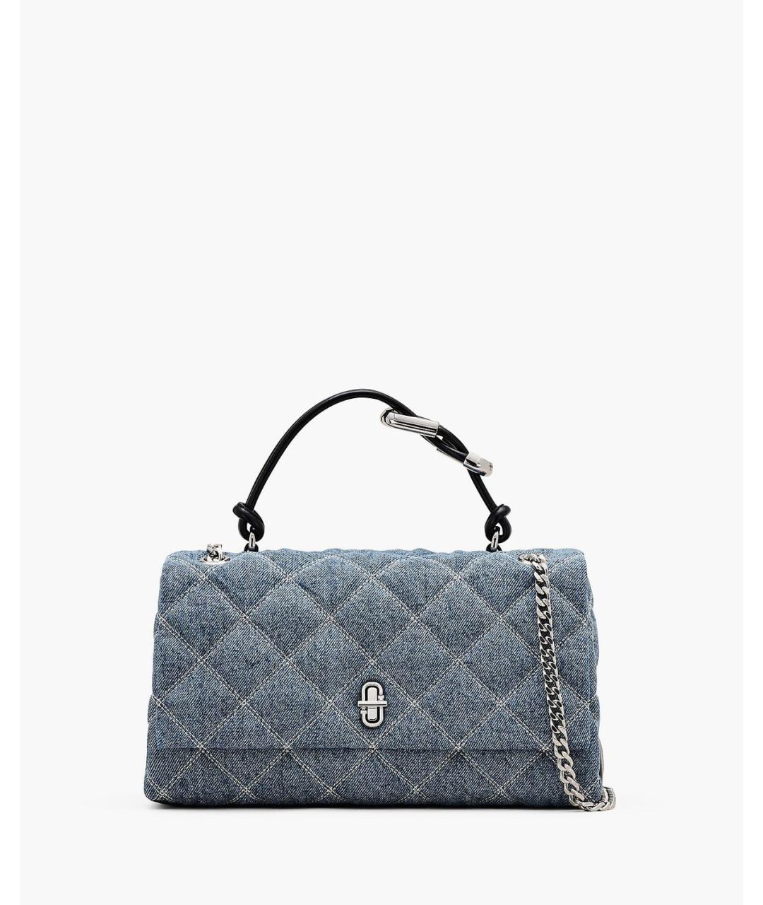 MARC JACOBS Синяя хлопковая сумка с короткими ручками, фото 4