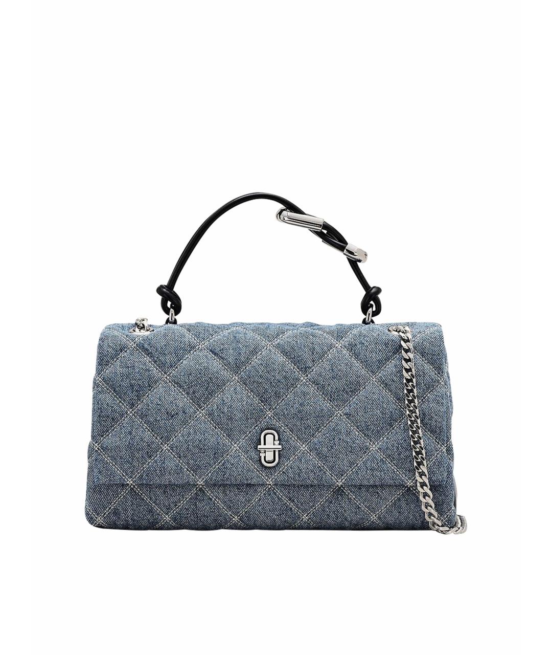 MARC JACOBS Синяя хлопковая сумка с короткими ручками, фото 1