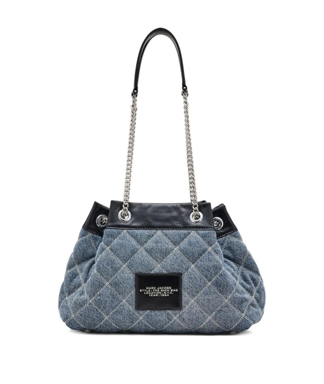 MARC JACOBS Голубая хлопковая сумка через плечо, фото 4