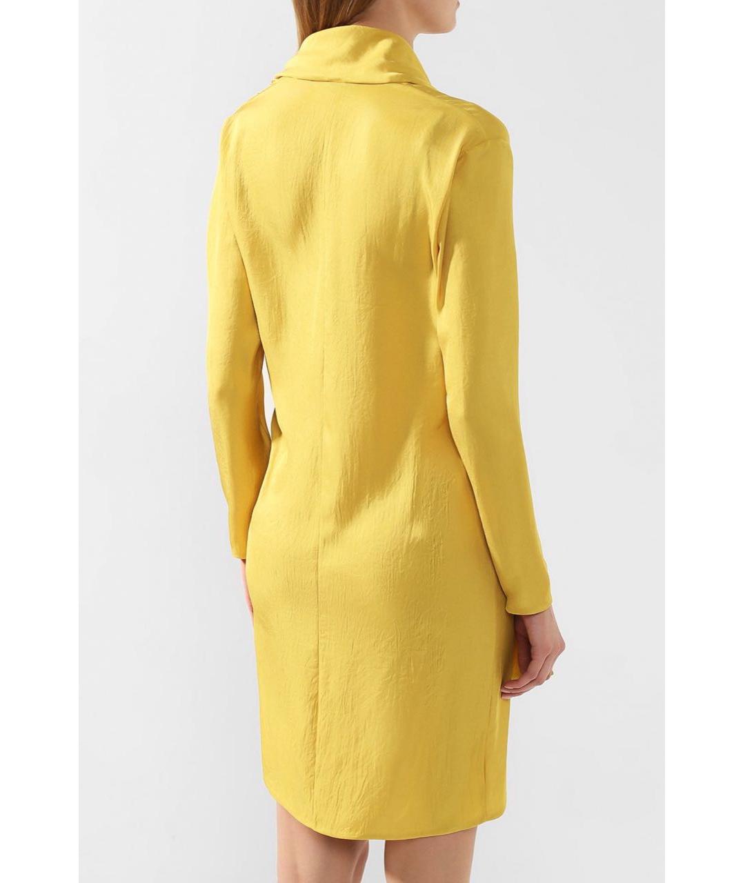 TOM FORD Желтое ацетатное вечернее платье, фото 3