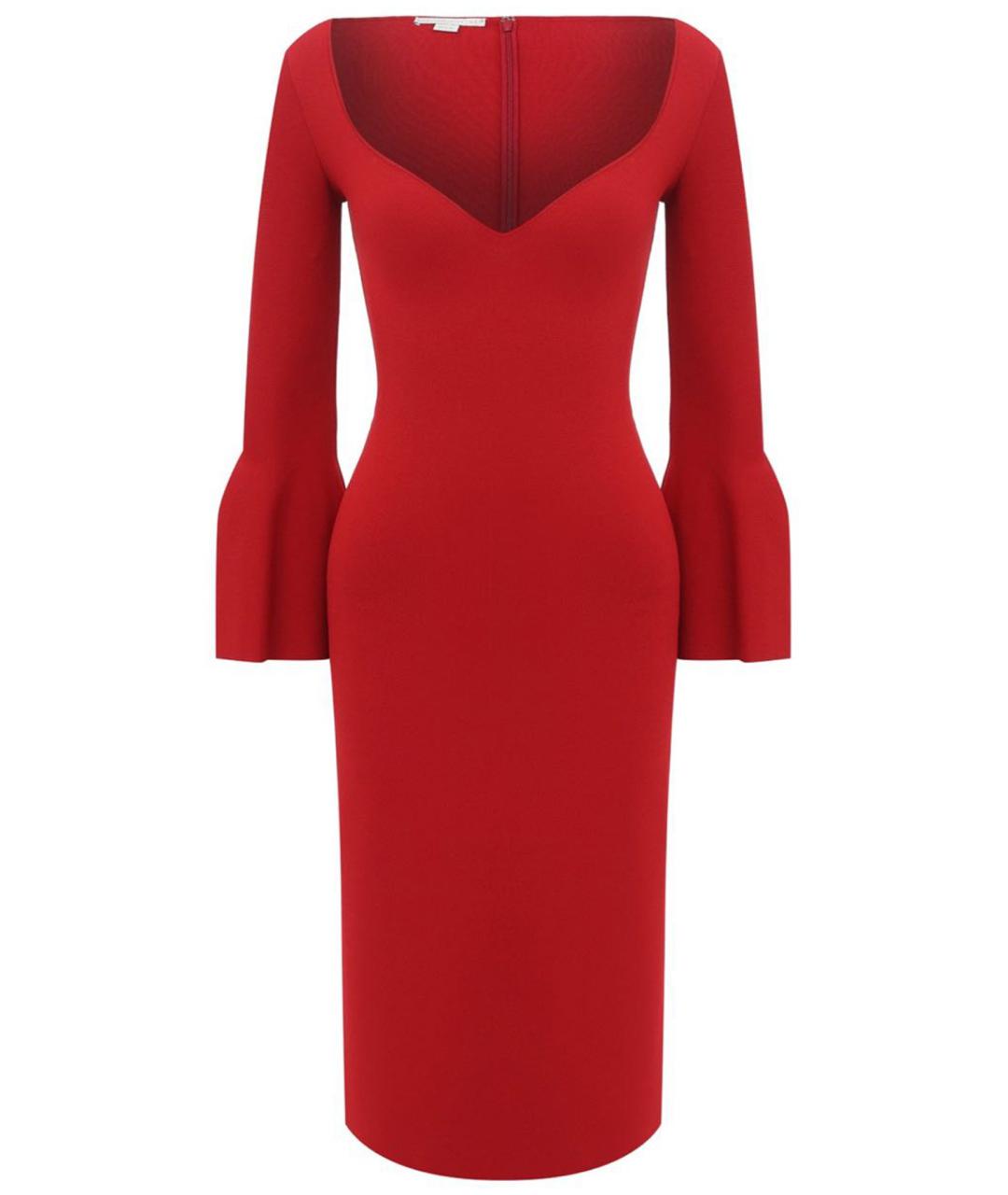 STELLA MCCARTNEY Красное вискозное коктейльное платье, фото 1