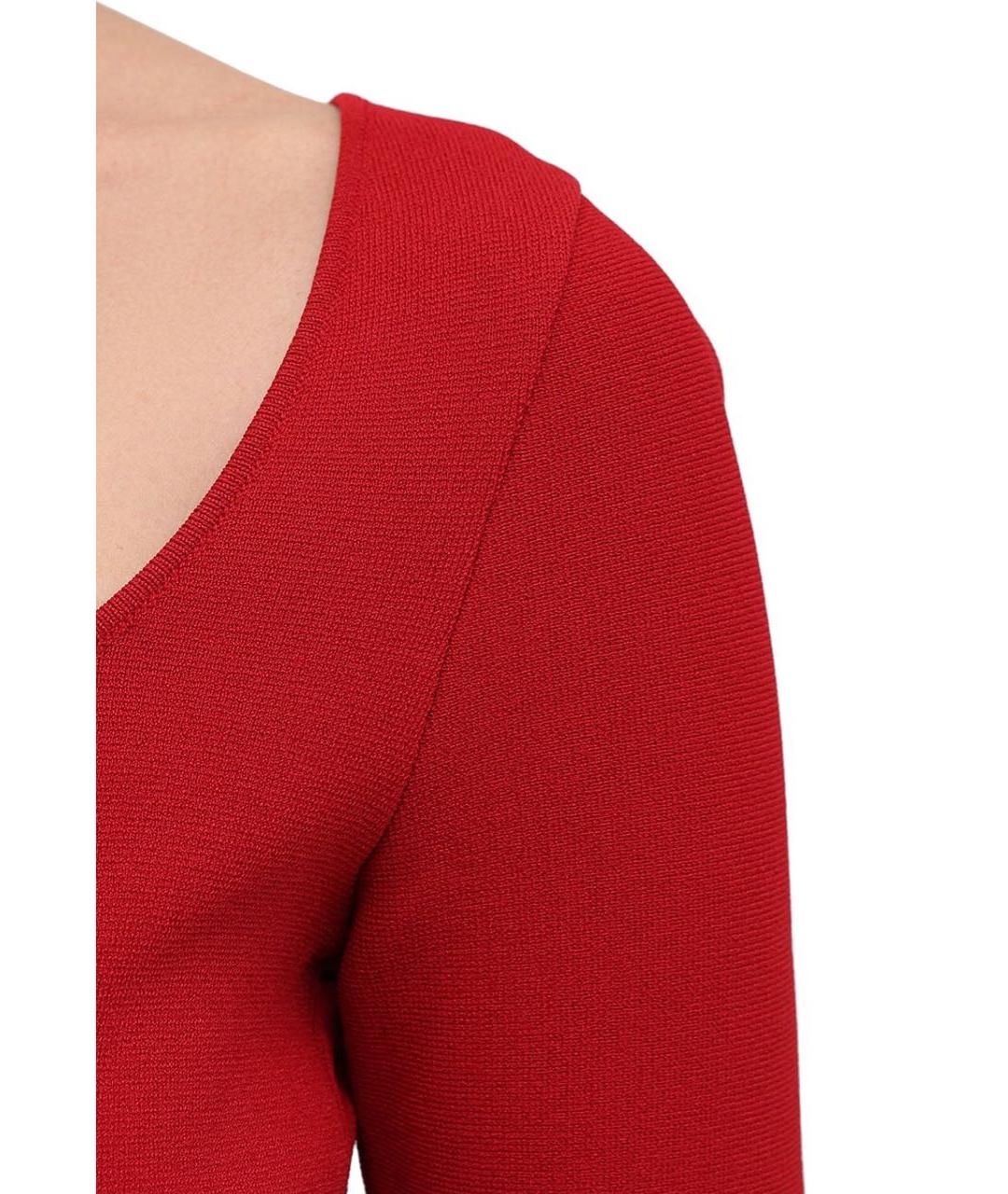 STELLA MCCARTNEY Красное вискозное коктейльное платье, фото 4