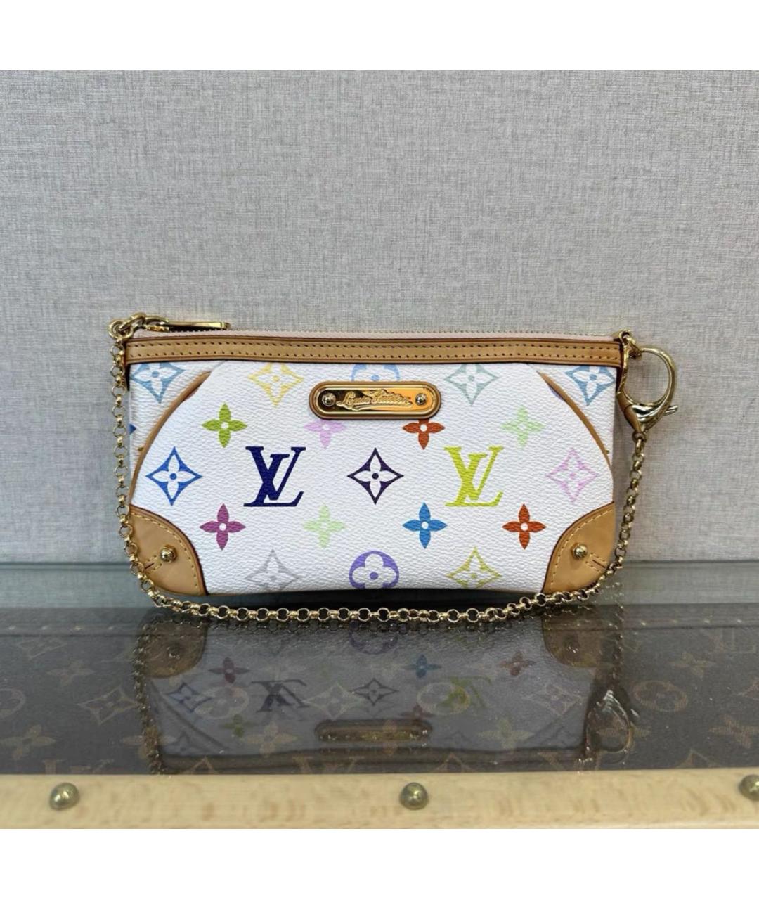 LOUIS VUITTON Белая сумка с короткими ручками, фото 7