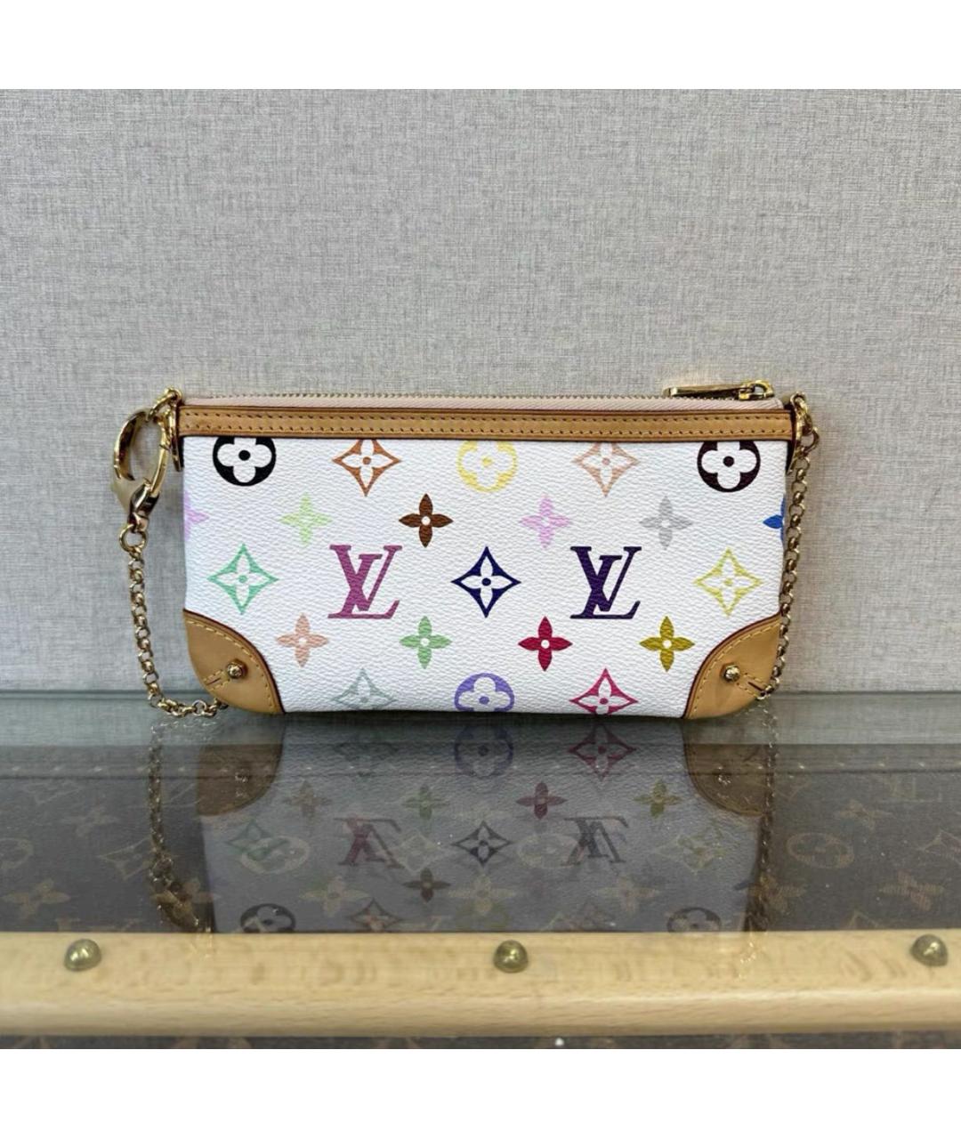 LOUIS VUITTON Белая сумка с короткими ручками, фото 3