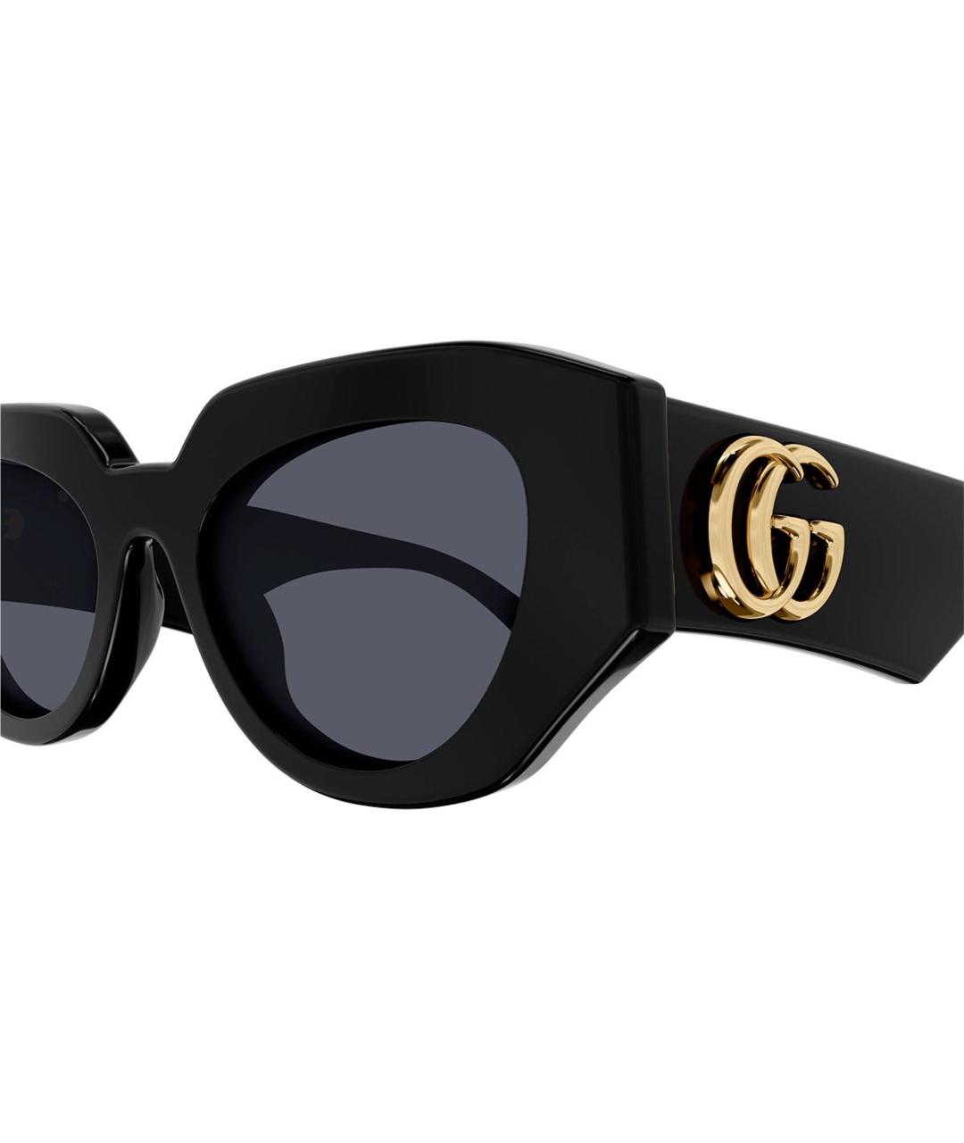GUCCI Черные пластиковые солнцезащитные очки, фото 5