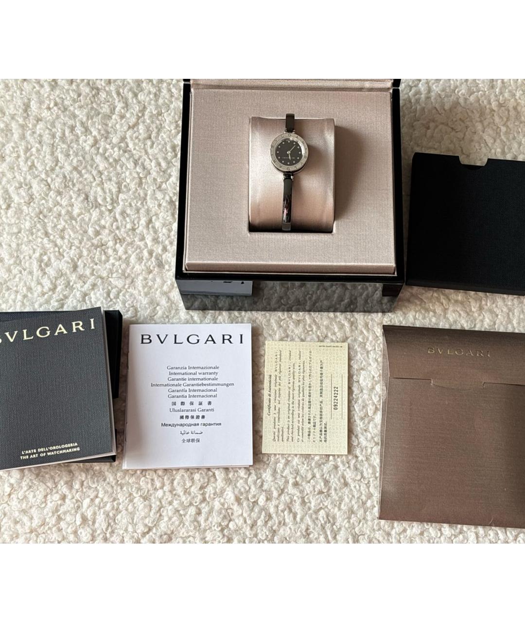 BVLGARI Черные часы, фото 4