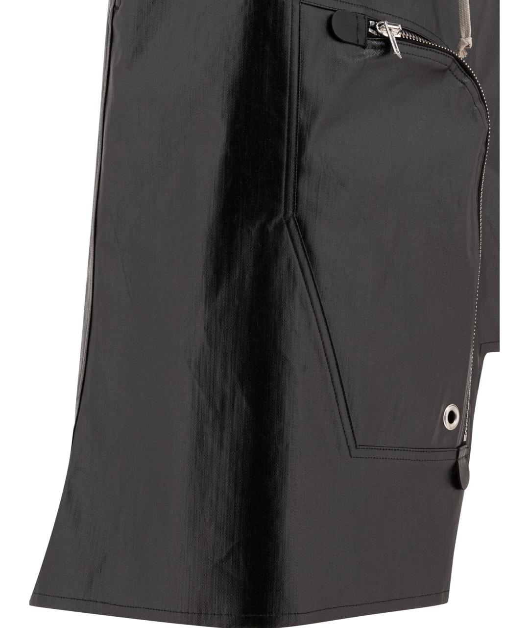 RICK OWENS Черная хлопковая юбка миди, фото 4