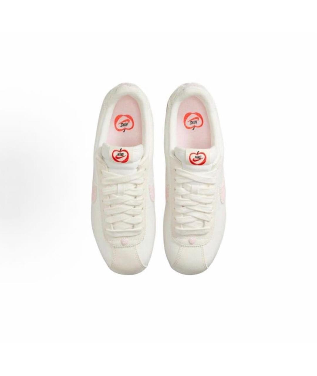 NIKE Белые кеды из искусственной кожи, фото 3