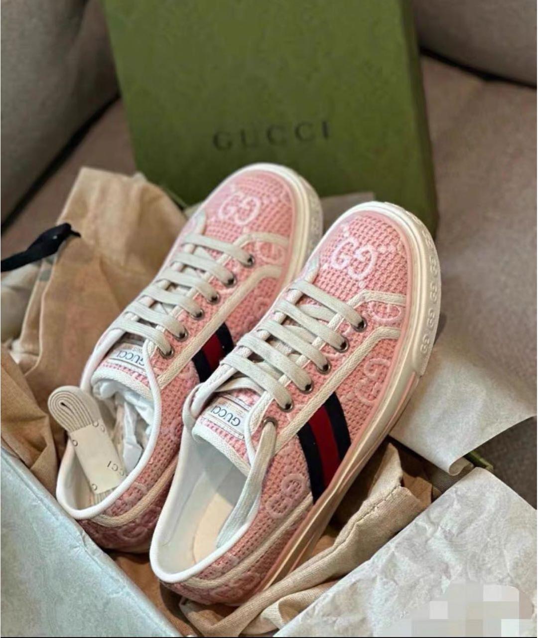 GUCCI Розовые кеды, фото 2