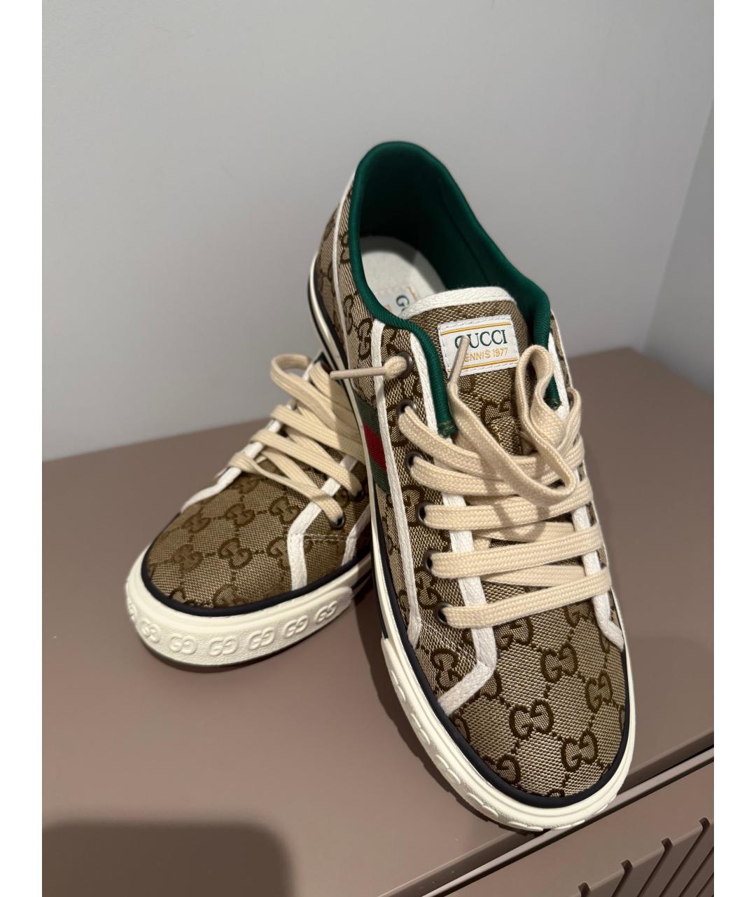 GUCCI Низкие кроссовки / кеды, фото 2