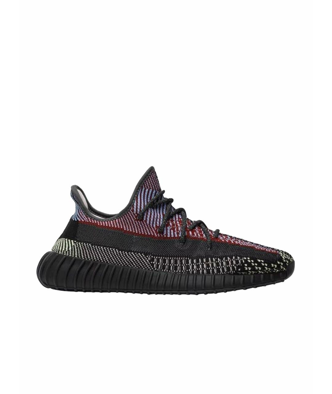 ADIDAS YEEZY Черные текстильные кроссовки, фото 1