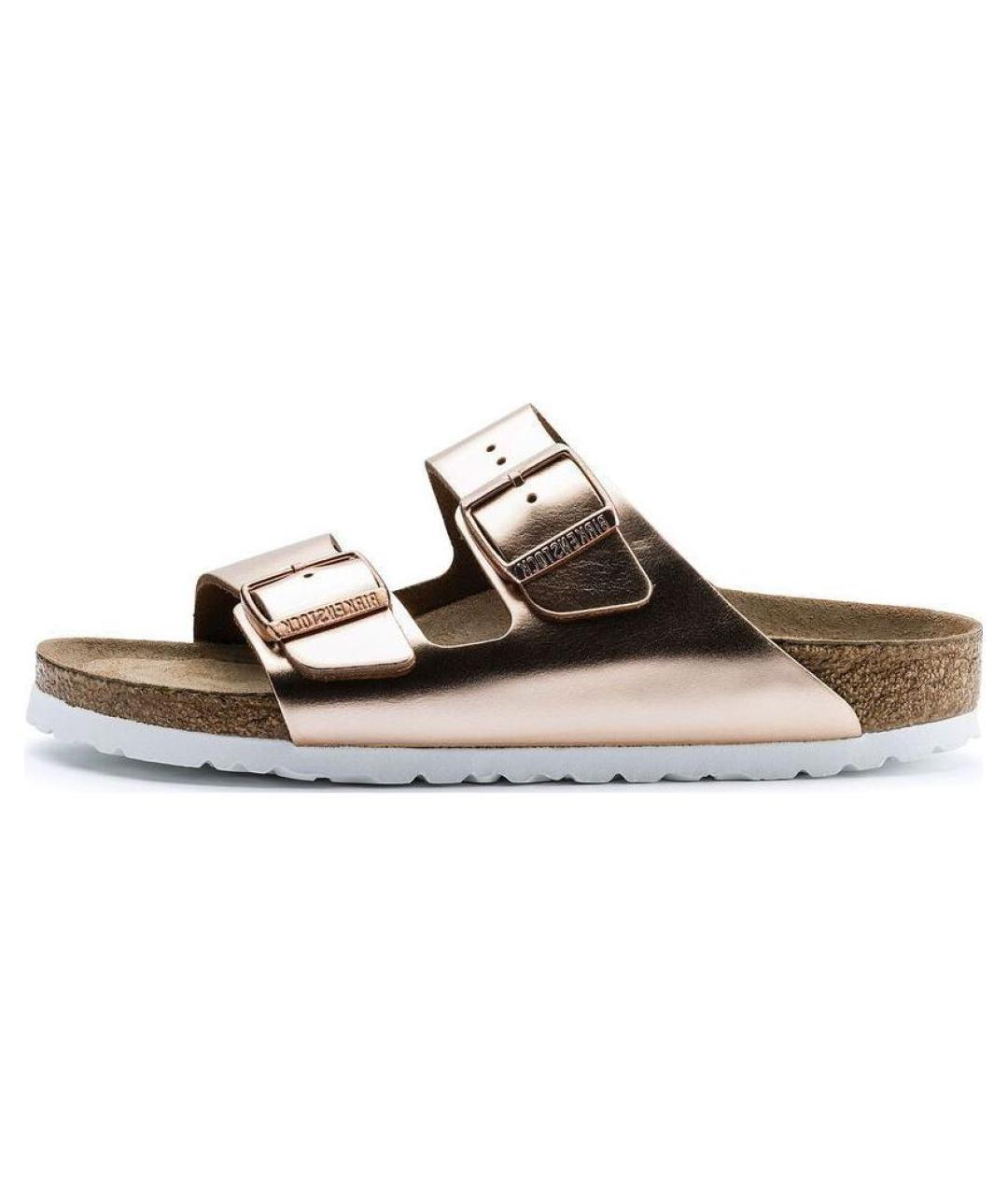 BIRKENSTOCK Золотые сандалии, фото 2
