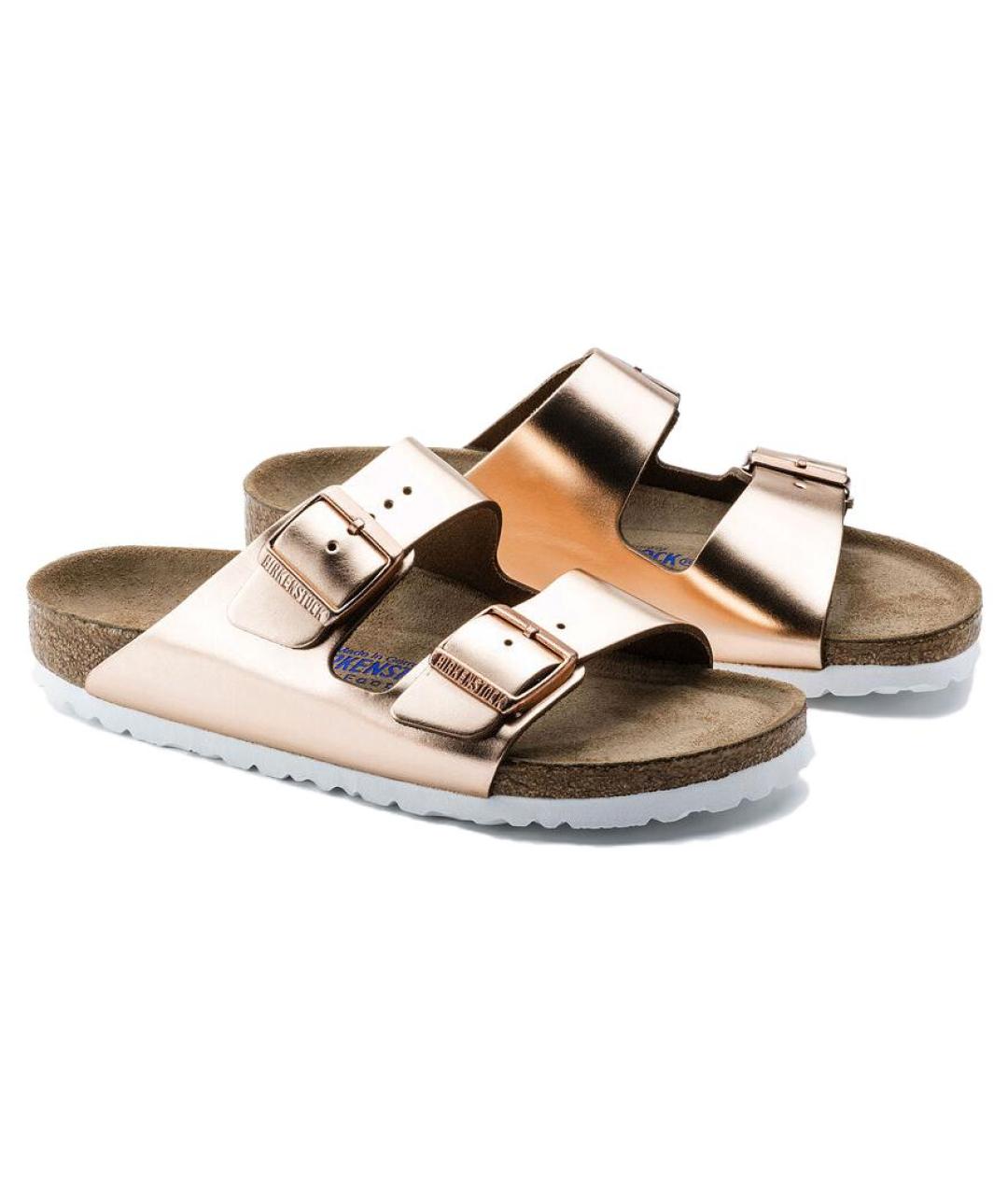 BIRKENSTOCK Золотые сандалии, фото 4