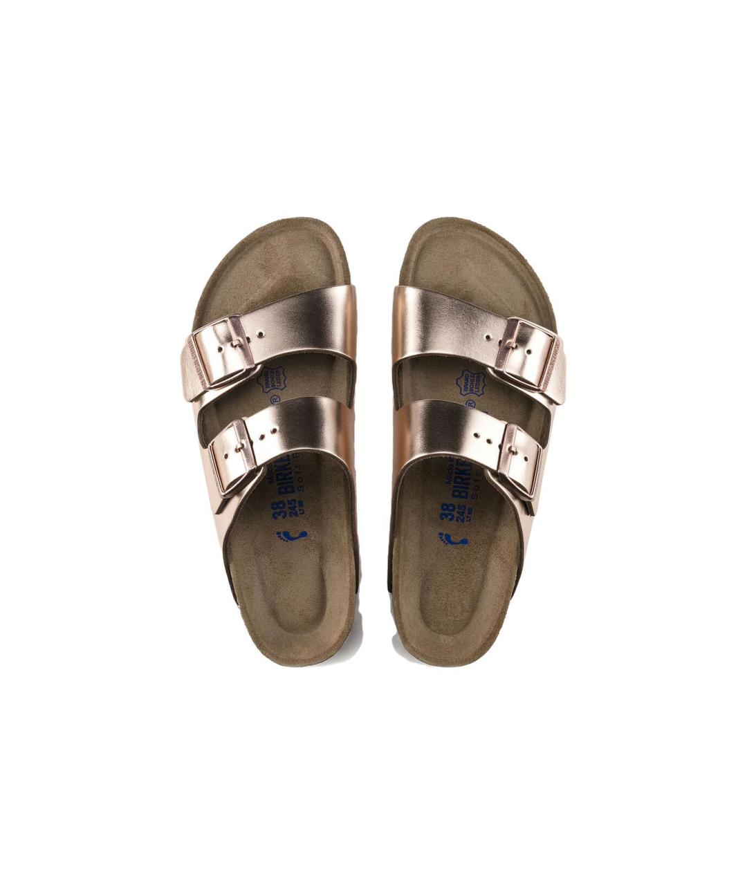 BIRKENSTOCK Золотые сандалии, фото 5