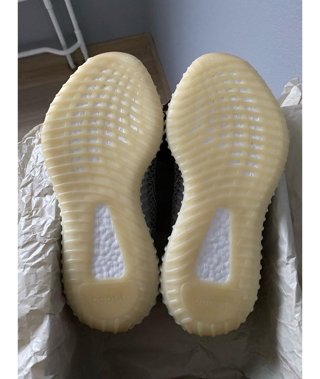 ADIDAS YEEZY Бежевые текстильные кроссовки, фото 5