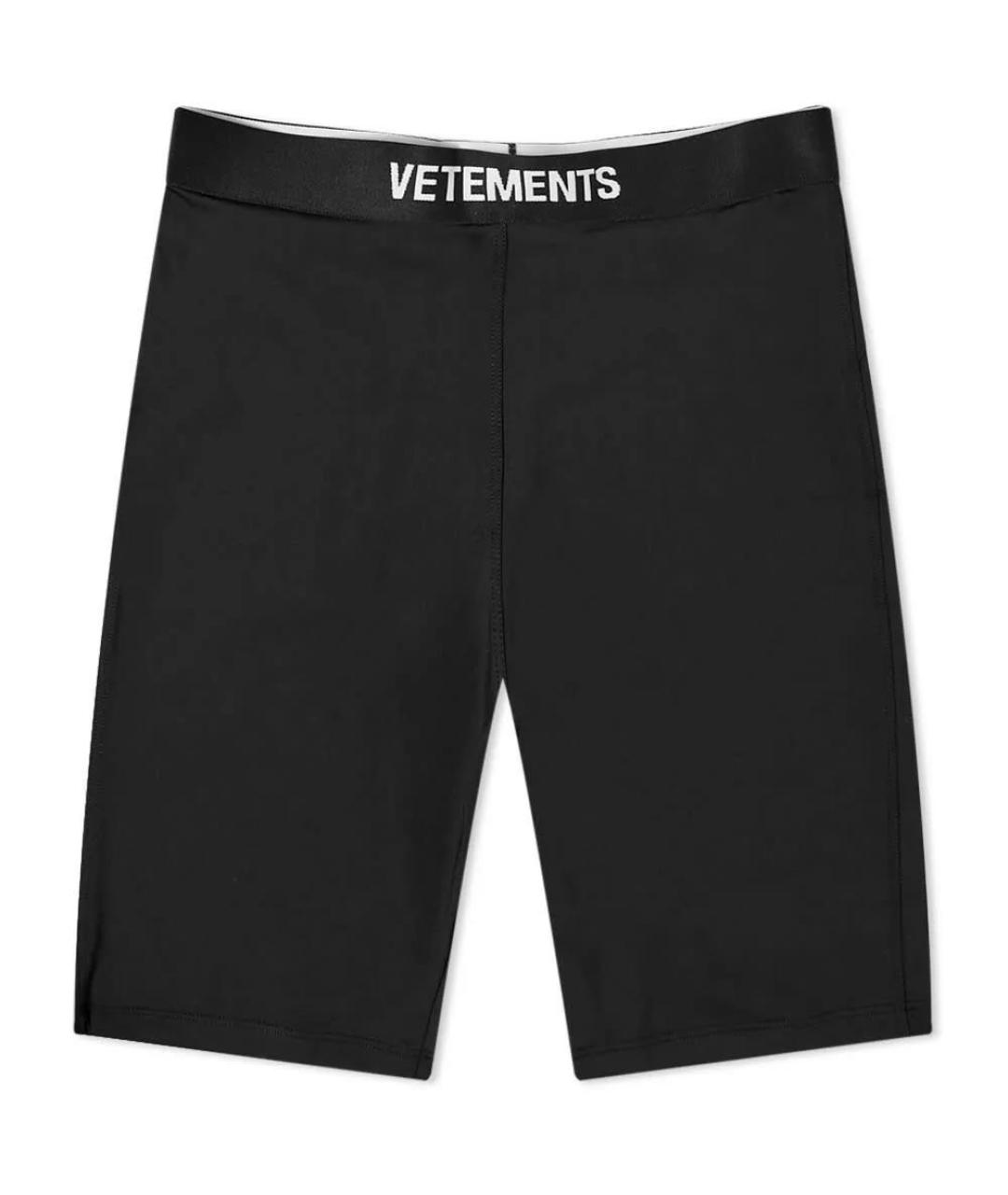 VETEMENTS Черные полиэстеровые шорты, фото 9