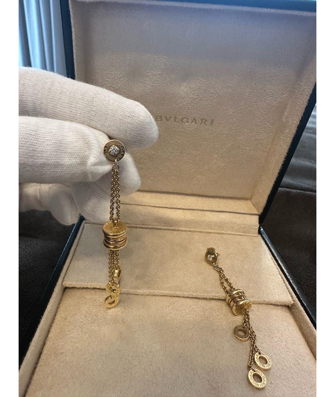 BVLGARI Золотые серьги из желтого золота, фото 3