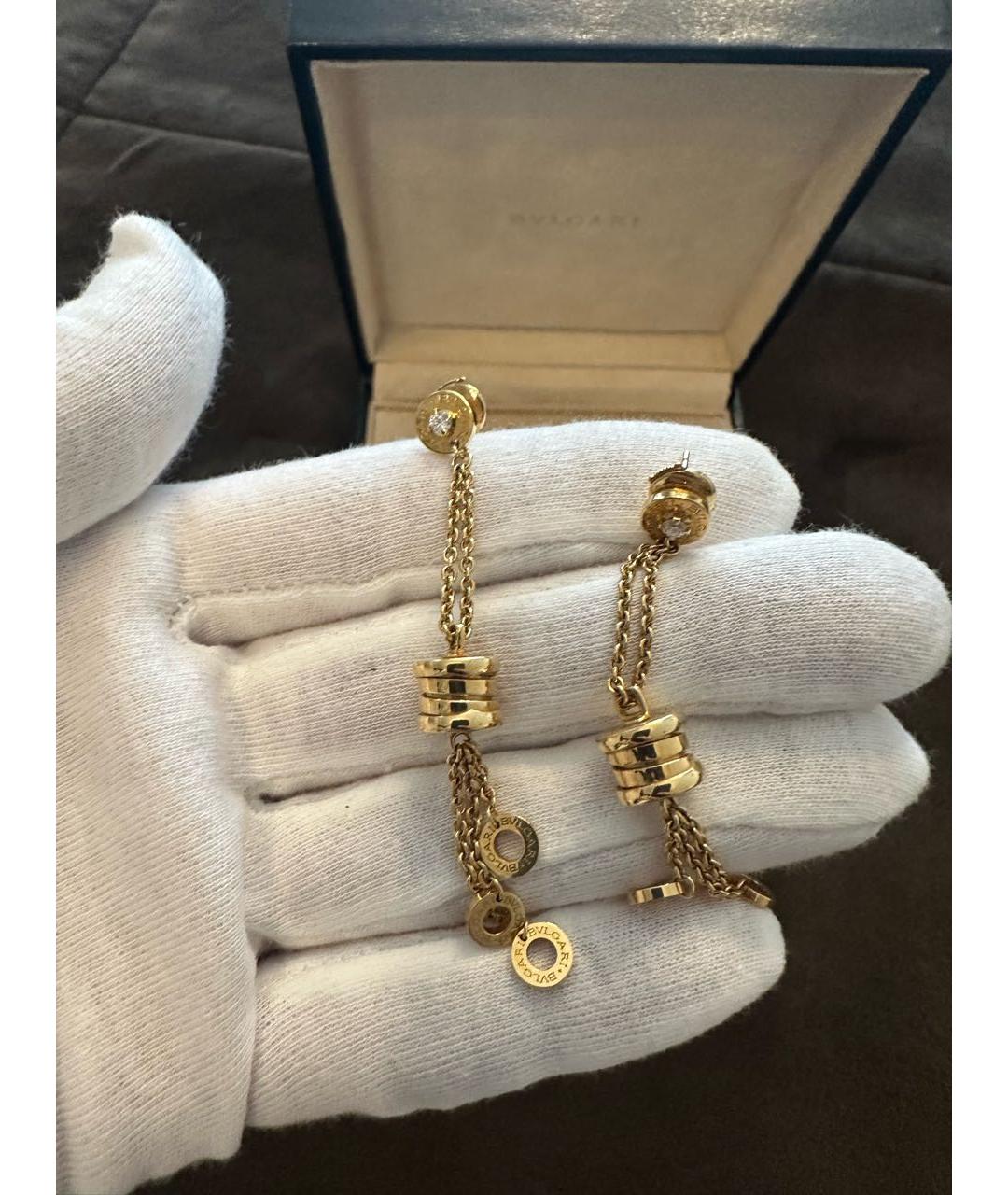 BVLGARI Золотые серьги из желтого золота, фото 4