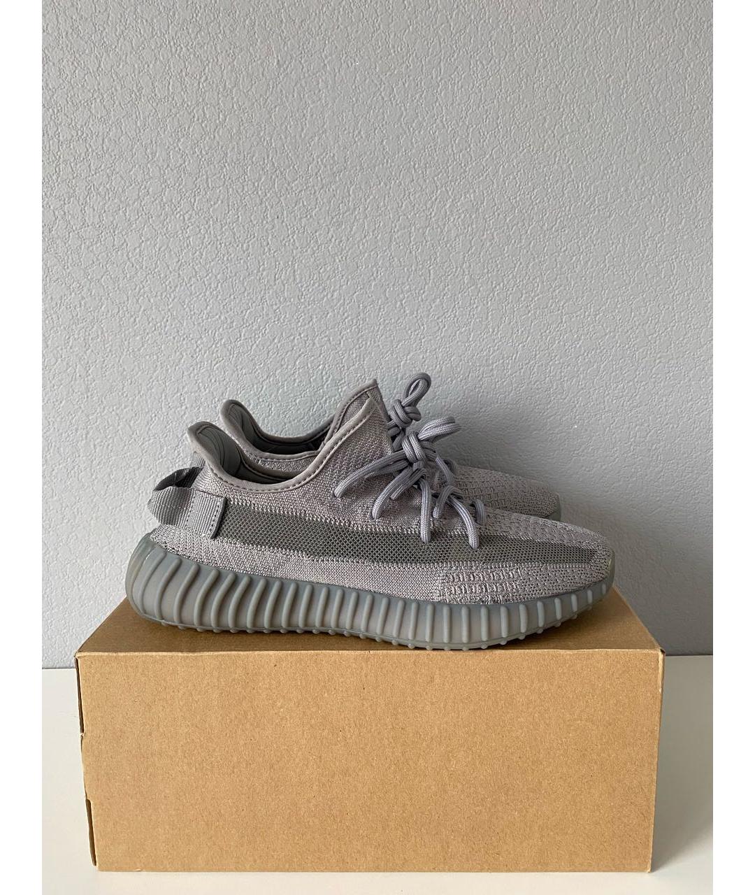 ADIDAS YEEZY Серые текстильные кроссовки, фото 4