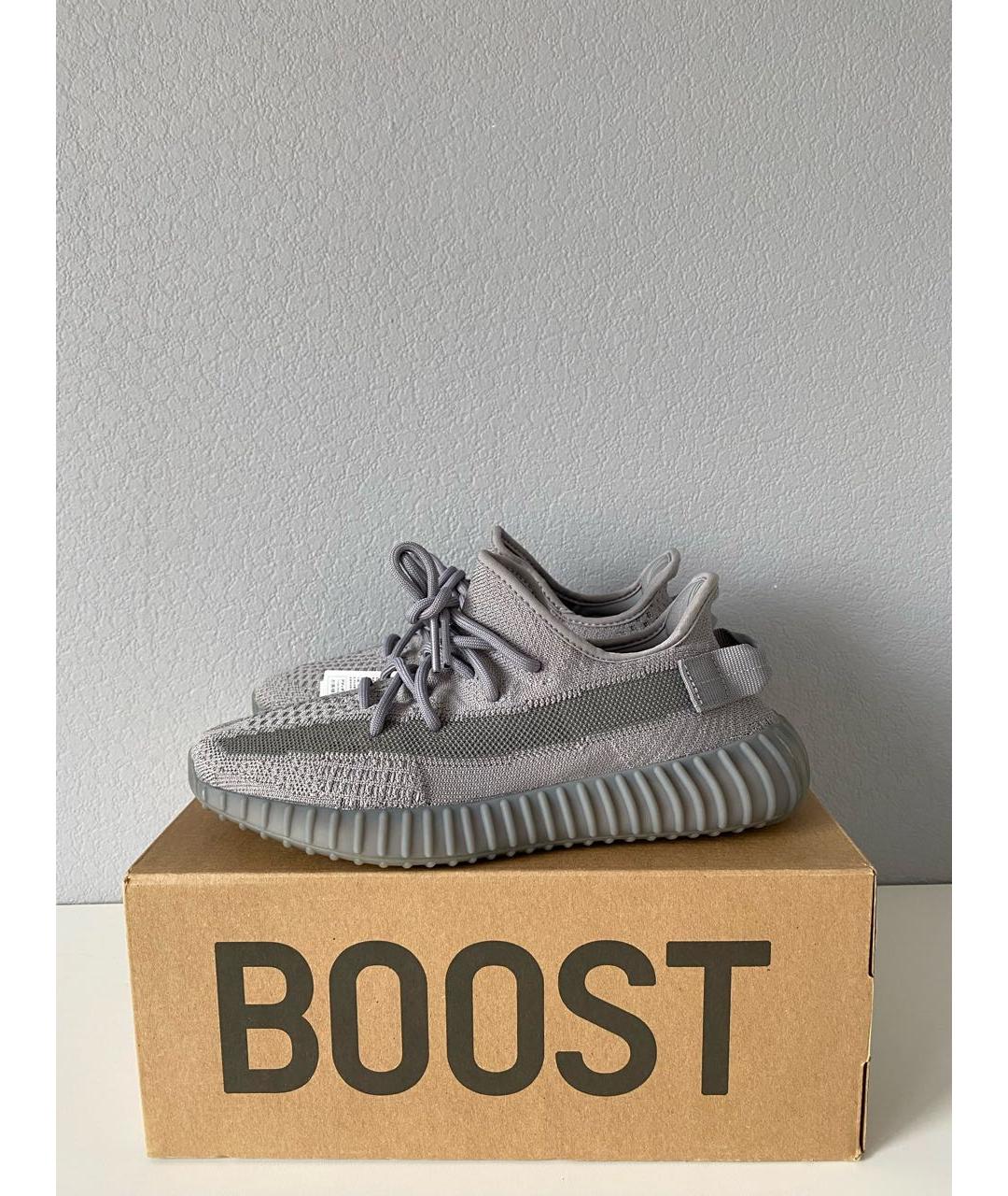 ADIDAS YEEZY Серые текстильные кроссовки, фото 3