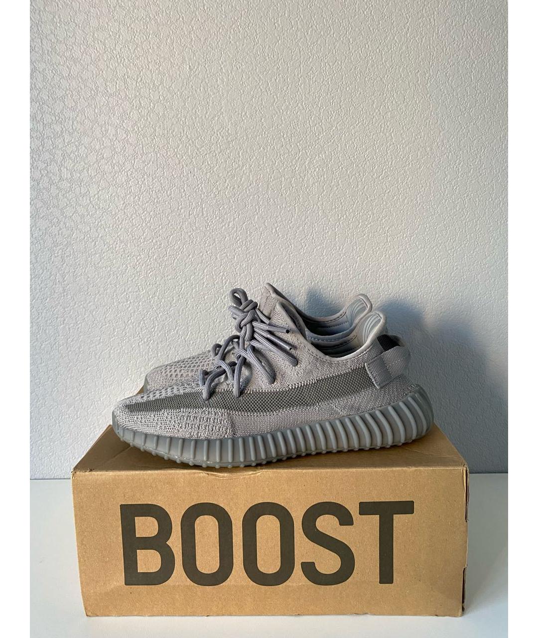 ADIDAS YEEZY Серые текстильные кроссовки, фото 4