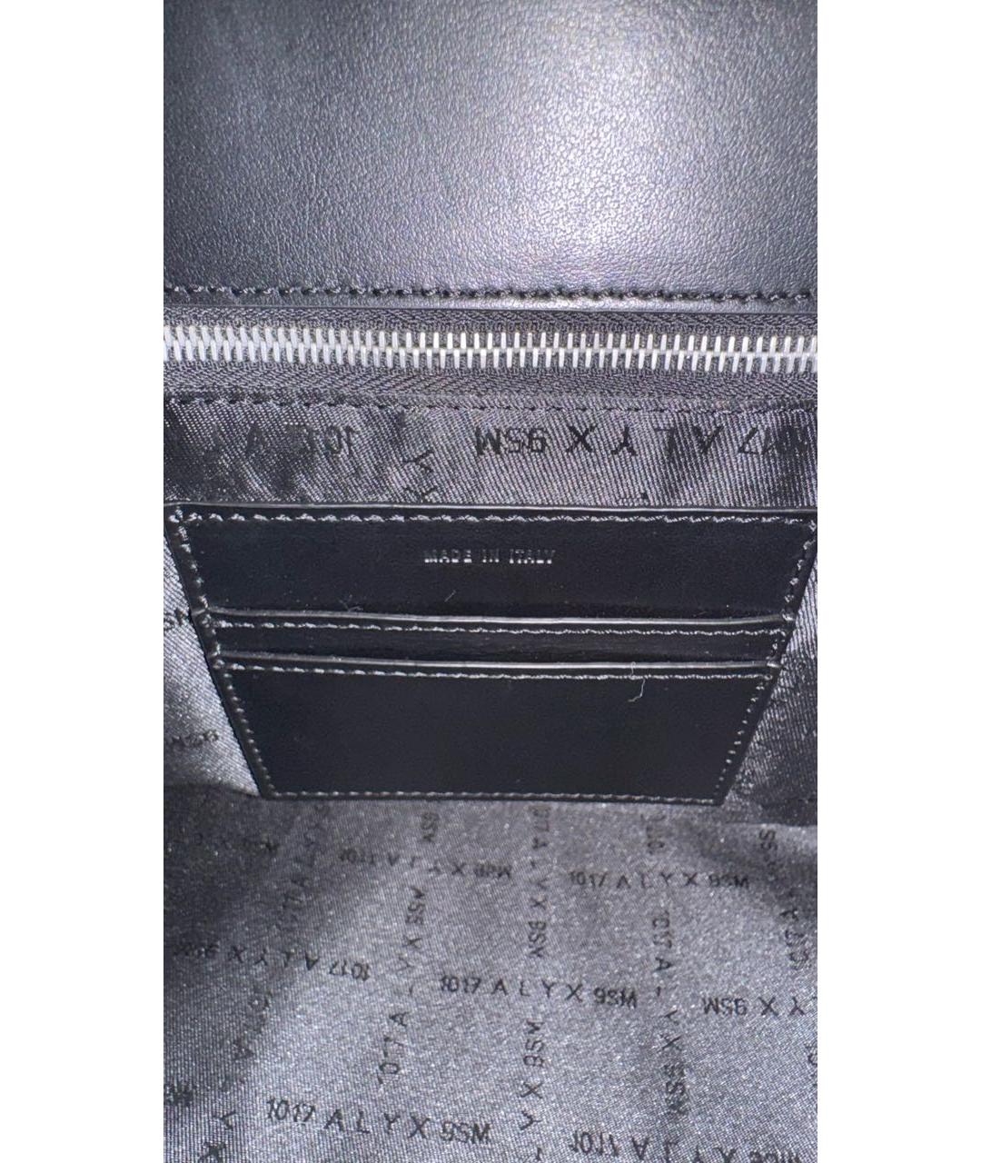 1017 ALYX 9SM Черная кожаная сумка тоут, фото 6
