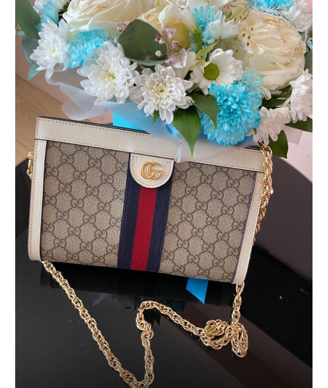 GUCCI Бежевая сумка через плечо, фото 2