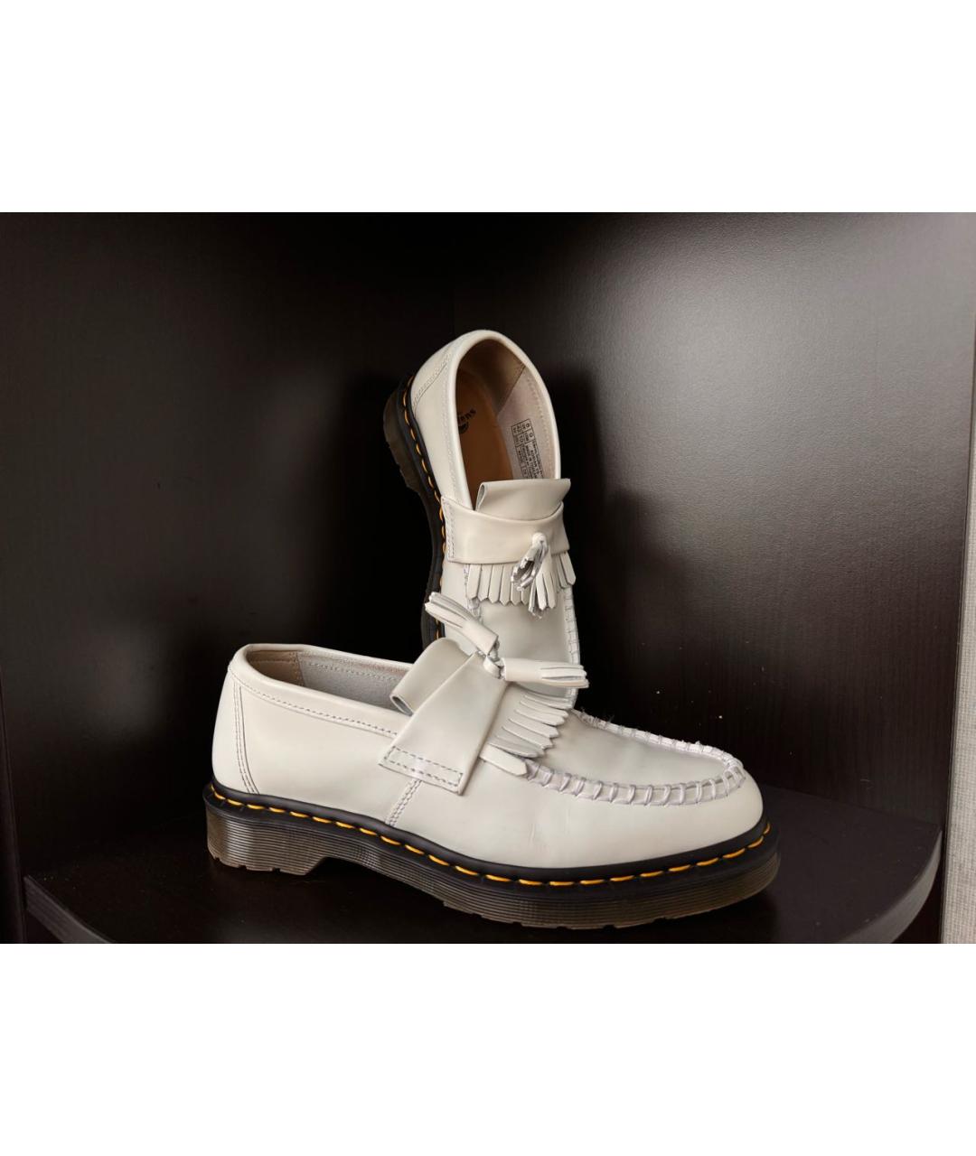 DR. MARTENS Белые кожаные лоферы, фото 2
