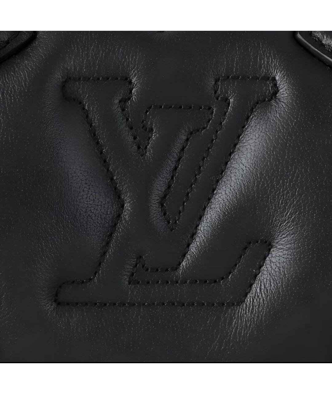 LOUIS VUITTON Черная сумка с короткими ручками, фото 5