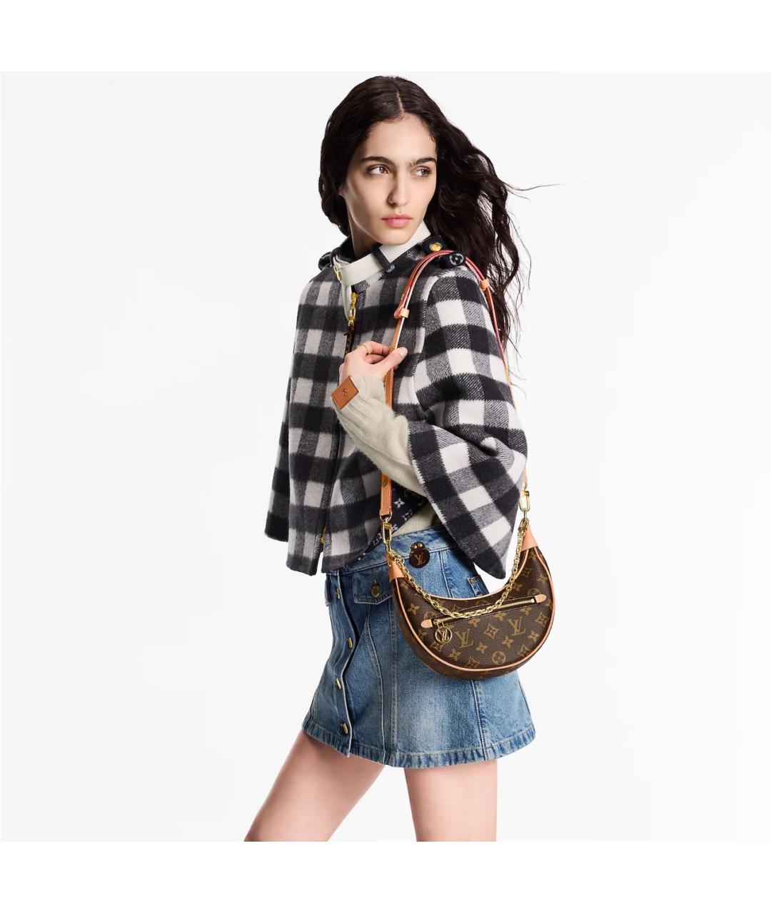 LOUIS VUITTON Коричневая сумка с короткими ручками, фото 7