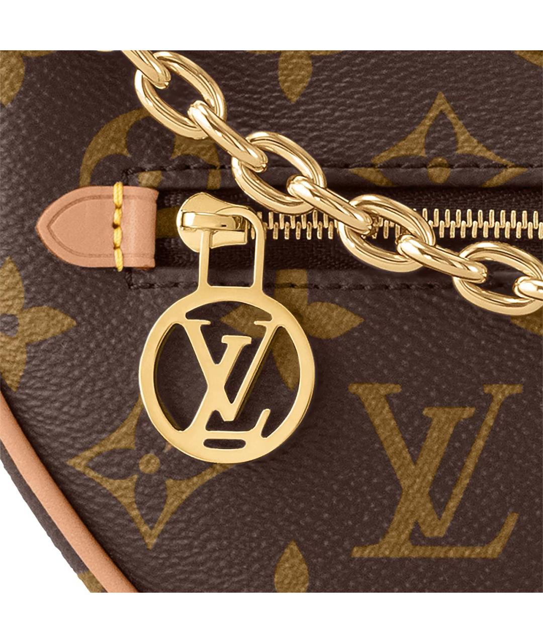 LOUIS VUITTON Коричневая сумка с короткими ручками, фото 4