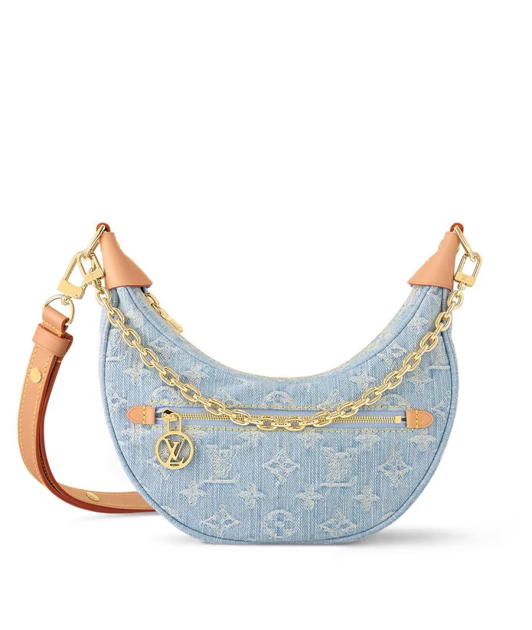 LOUIS VUITTON Голубая сумка с короткими ручками, фото 4