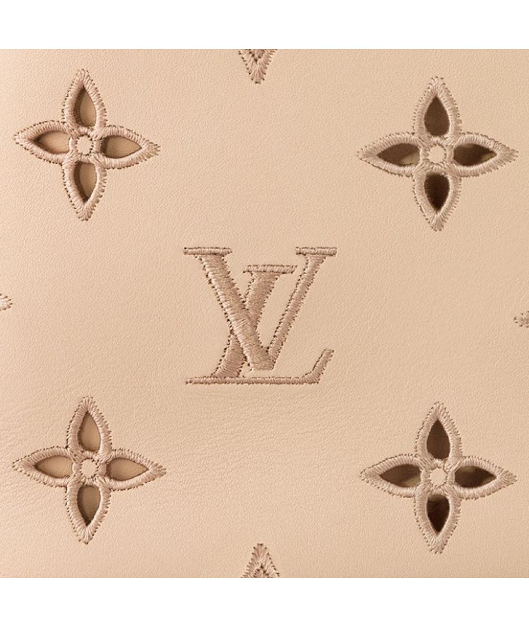 LOUIS VUITTON Бежевая сумка с короткими ручками, фото 4