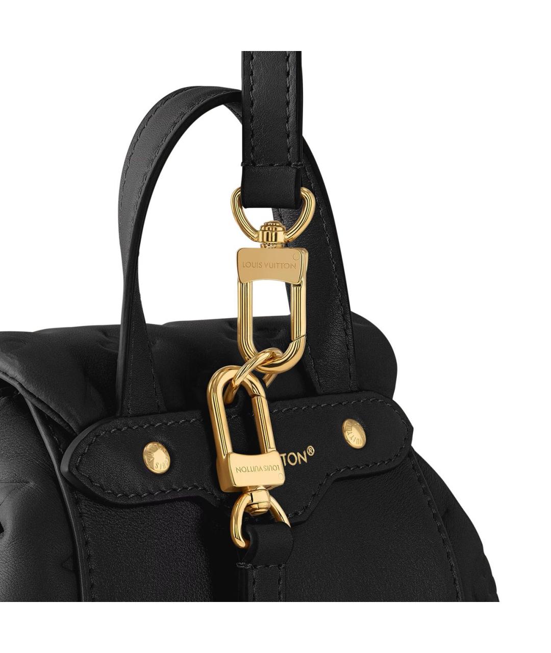 LOUIS VUITTON Черная сумка с короткими ручками, фото 2