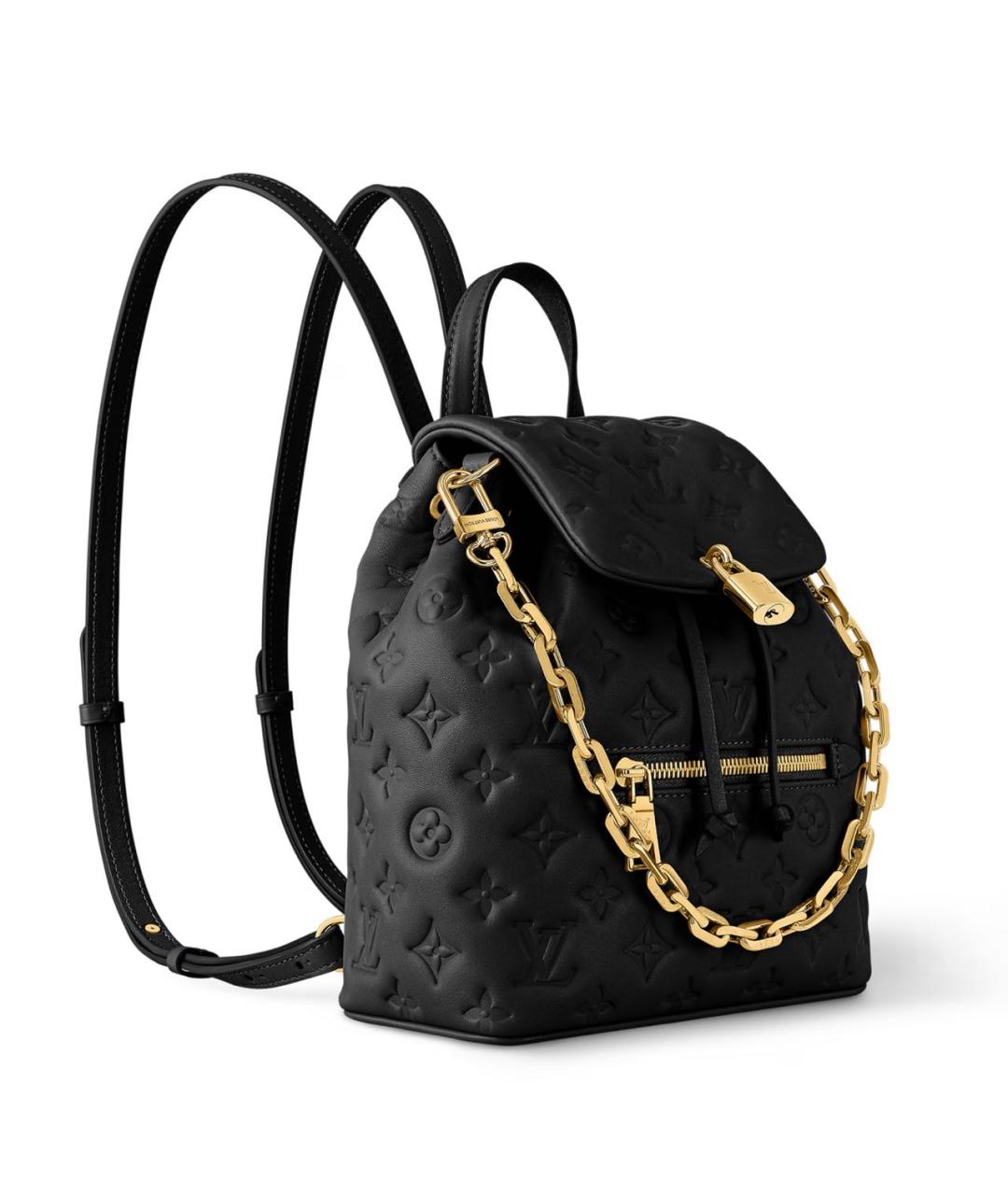 LOUIS VUITTON Черная сумка с короткими ручками, фото 3