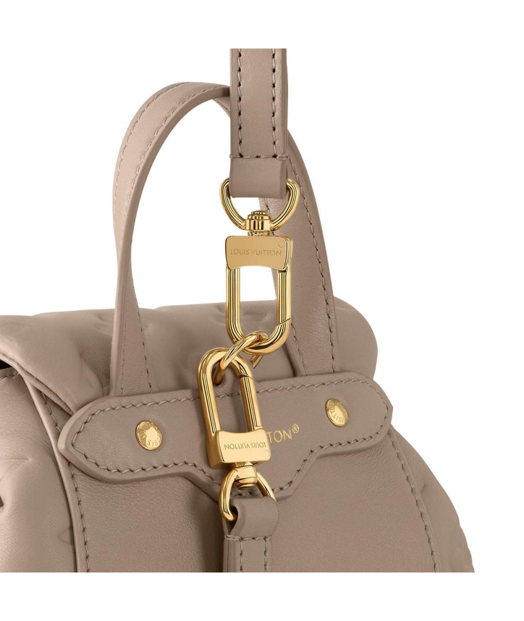 LOUIS VUITTON Бежевая сумка с короткими ручками, фото 2