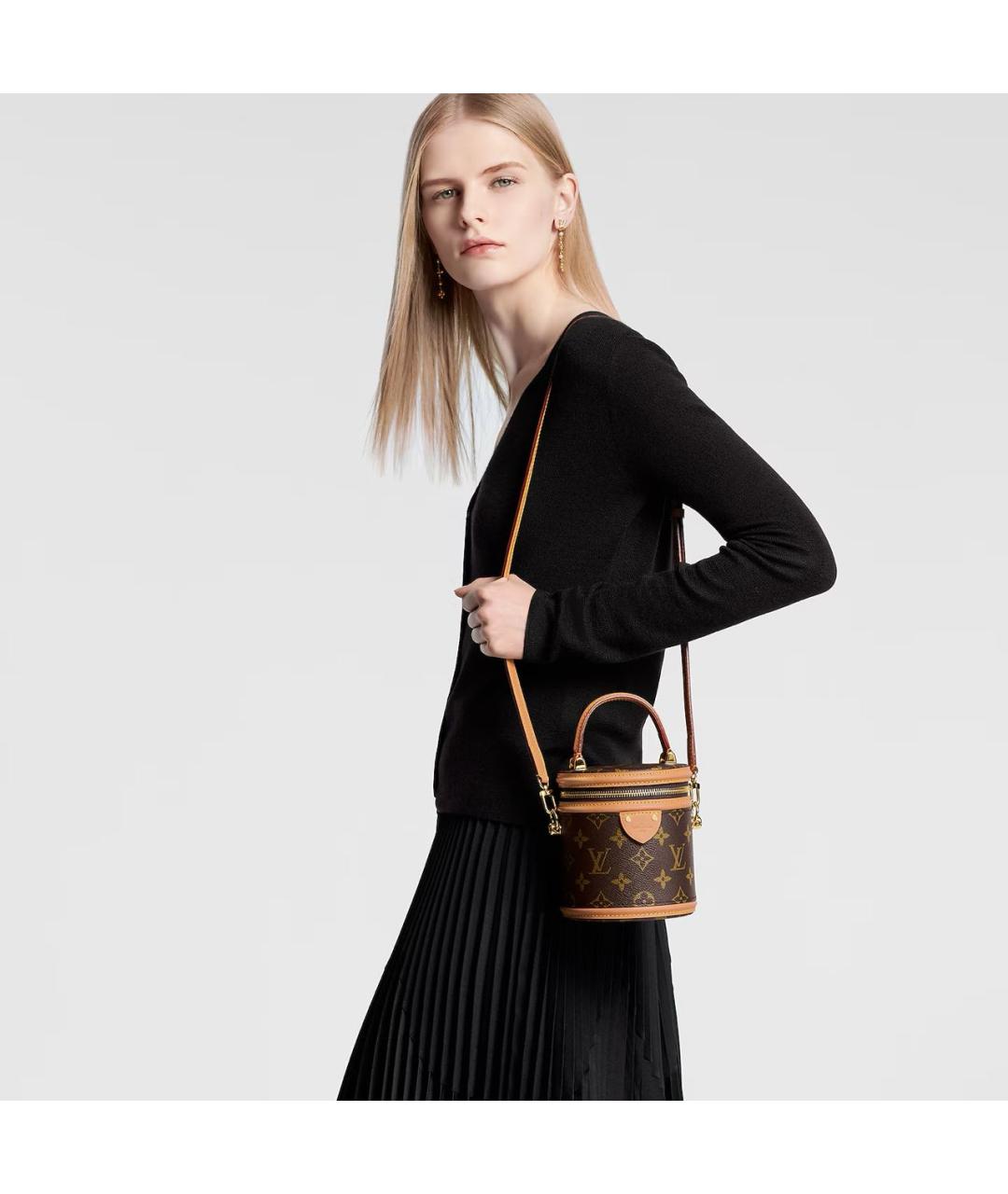 LOUIS VUITTON Коричневая сумка с короткими ручками, фото 7