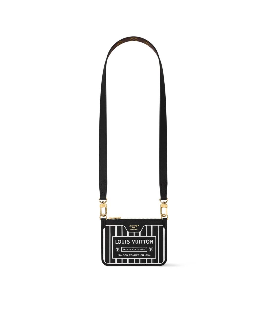 LOUIS VUITTON Черная сумка с короткими ручками, фото 5