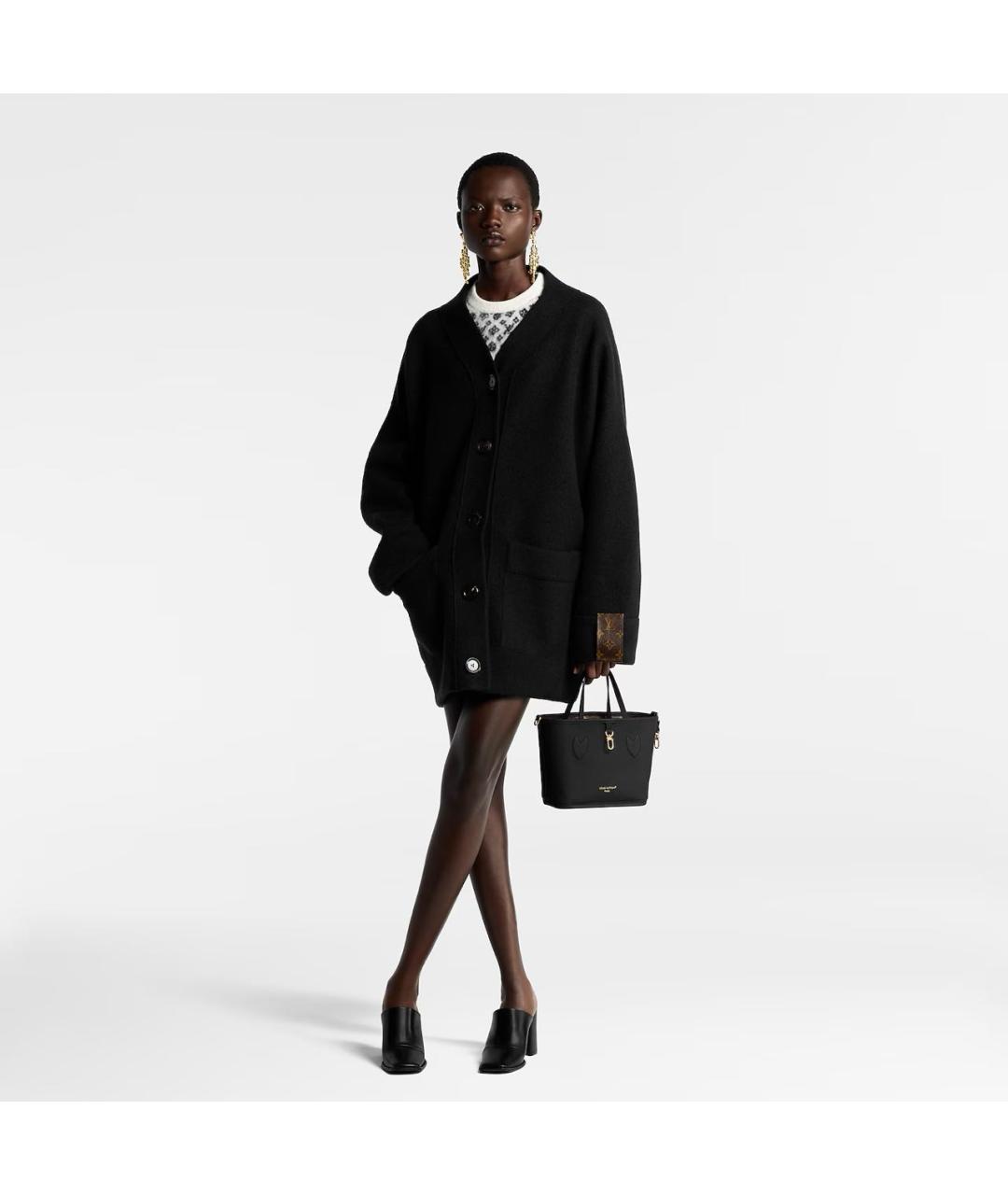 LOUIS VUITTON Черная сумка с короткими ручками, фото 7