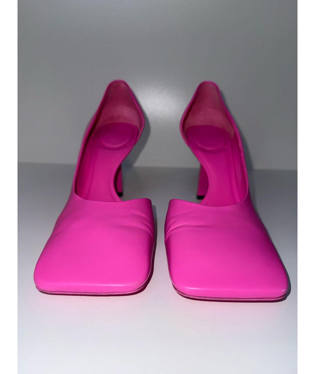 BALENCIAGA Розовые кожаные туфли, фото 2
